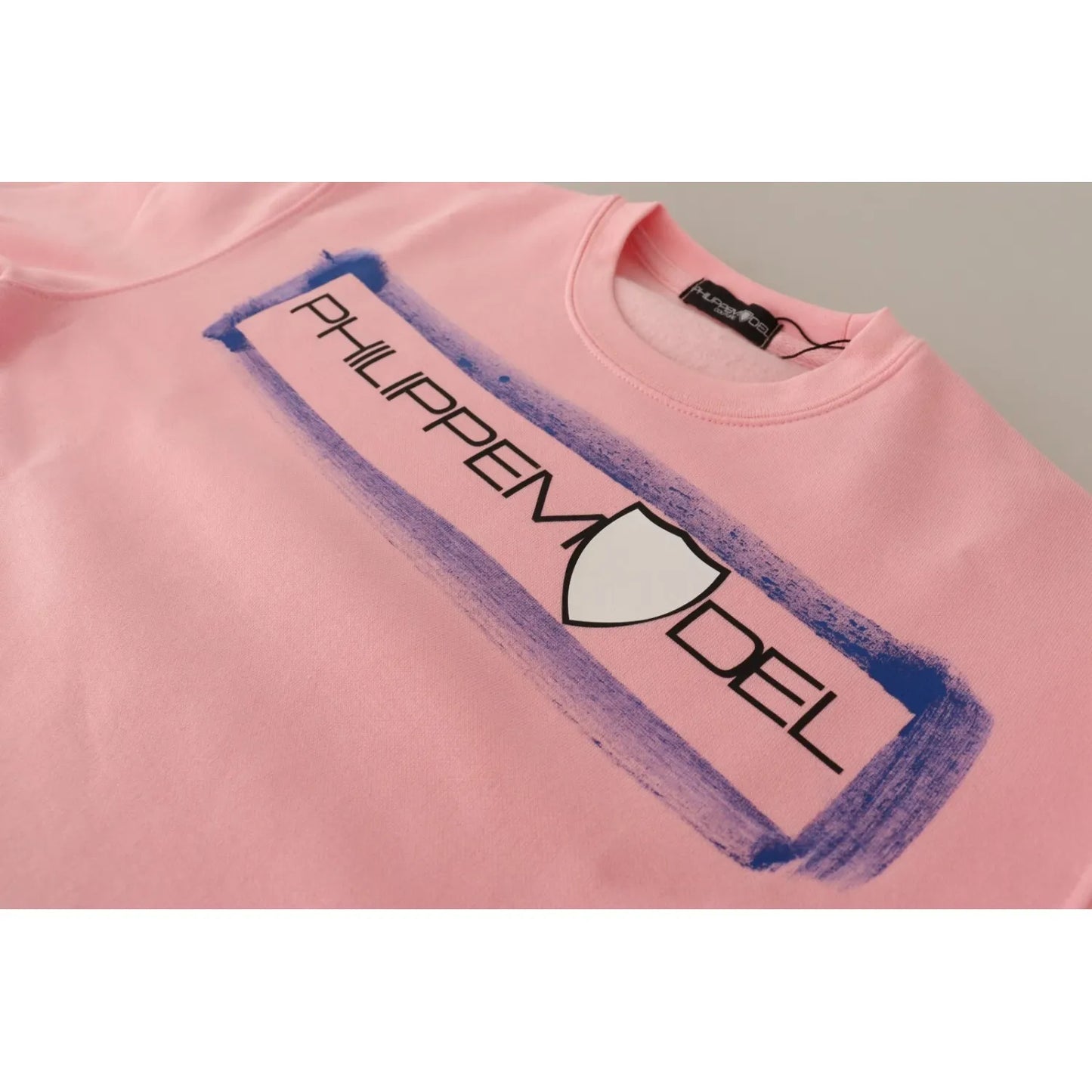 Philippe Model Pink Printed Long Sleeves Pullover Sweater