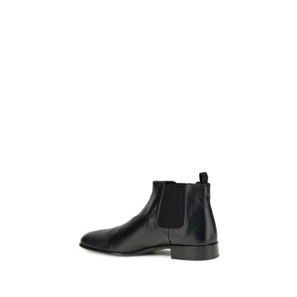 Prada Black Goatskin Ankle Boots