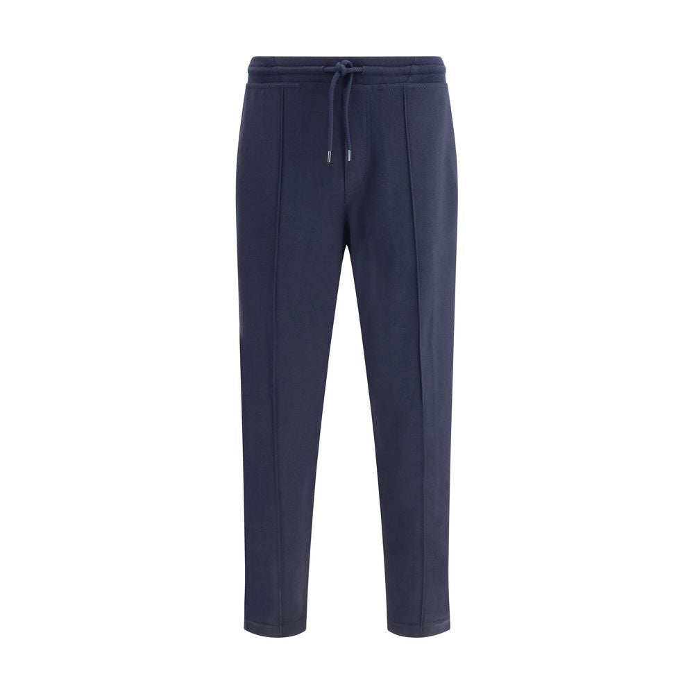 Brunello Cucinelli Blue Cashmere Athletic Pants