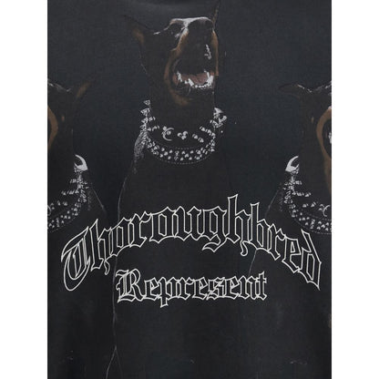 Represent Black Cotton Sweatshirt