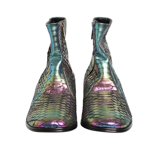 Dolce & Gabbana Multicolor Chelsea Short Ankle Boots Shoes