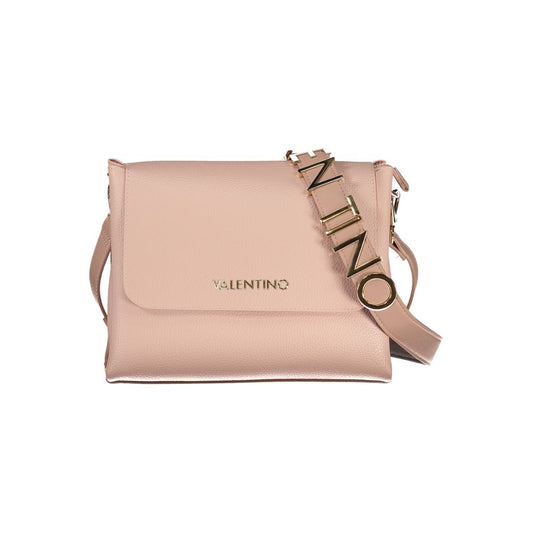 Mario Valentino Pink Polyethylene Handbag with removable shoulder handle and logo