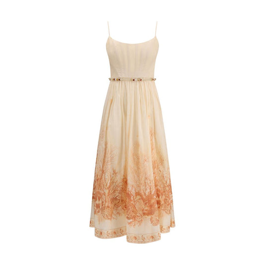 Zimmermann Multicolor Cotton Long Dress 1,1728,2,72470364320,Clothing,Dresses - Clothing,Long - Dresses - Clothing,Multicolor,New with tags,Women,Zimmermann