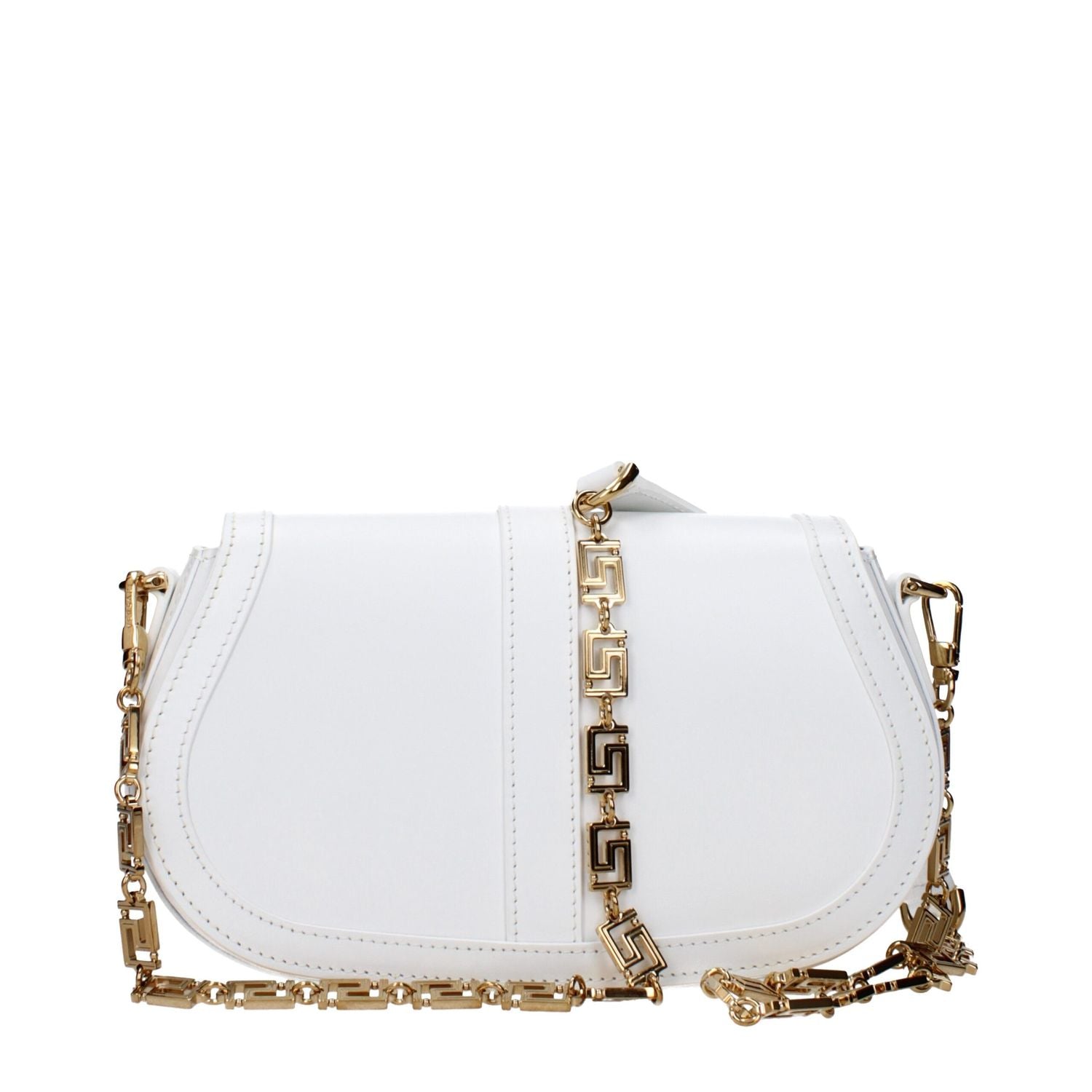 Versace White Leather Crossbody Bag