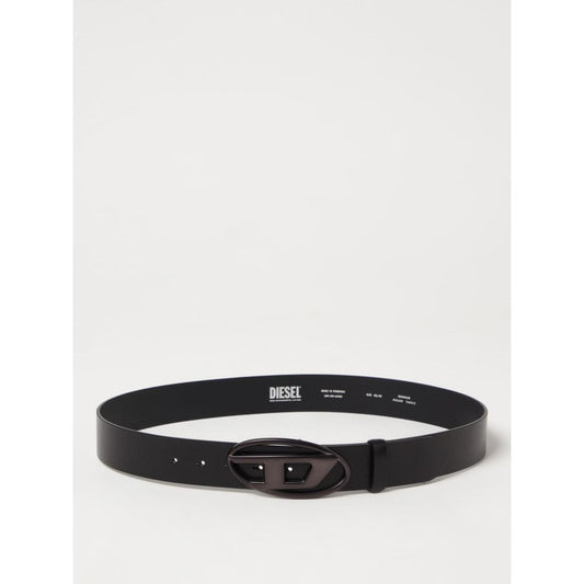 Diesel Black Leather Regular Belt