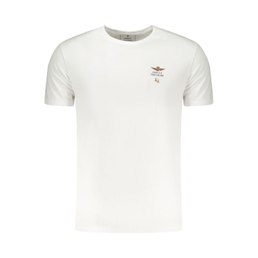 Aeronautica Militare White Cotton Men's T-Shirt