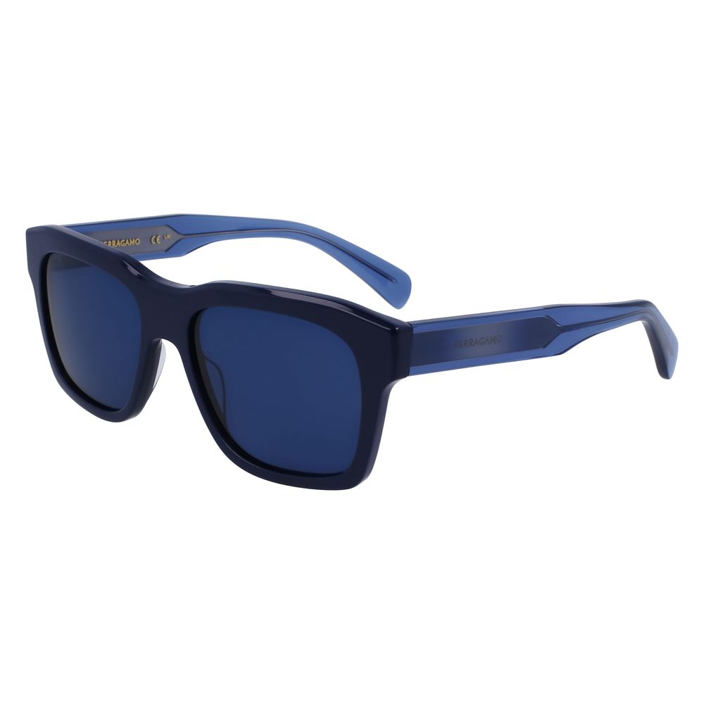 Ferragamo Blue Acetate Sunglasses