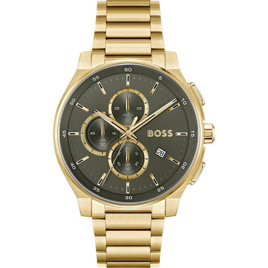 Hugo Boss Gold Stainless Steel Dress Watch 1728,67434610848,Accessories,Dress Watches - Watches - Accessories,Gold,Hugo Boss,Men,New with tags,Watches - Accessories