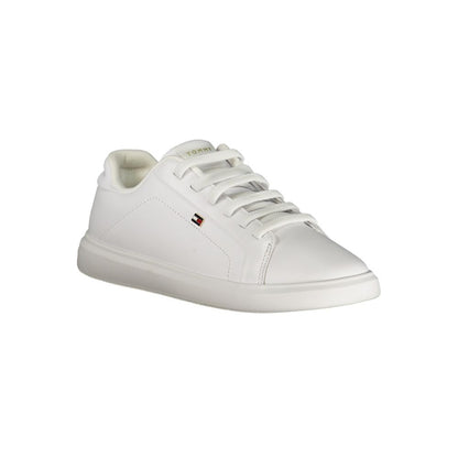 Tommy Hilfiger Bianco Polyurethane Women Sneaker