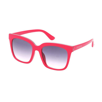 Guess Multicolor Resin Sunglasses in pink with gradient lenses, women's style GO00045-5572B, size 55/19/150 mm, by Guess.