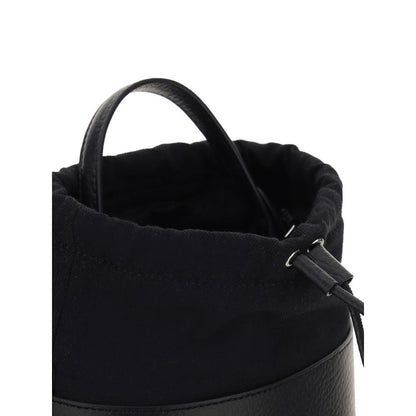 Maison Margiela Black Calf Leather Bos Taurus Shoulder Bag