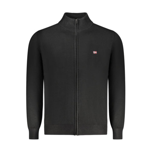 Norway 1963 Black Wool Men Cardigan