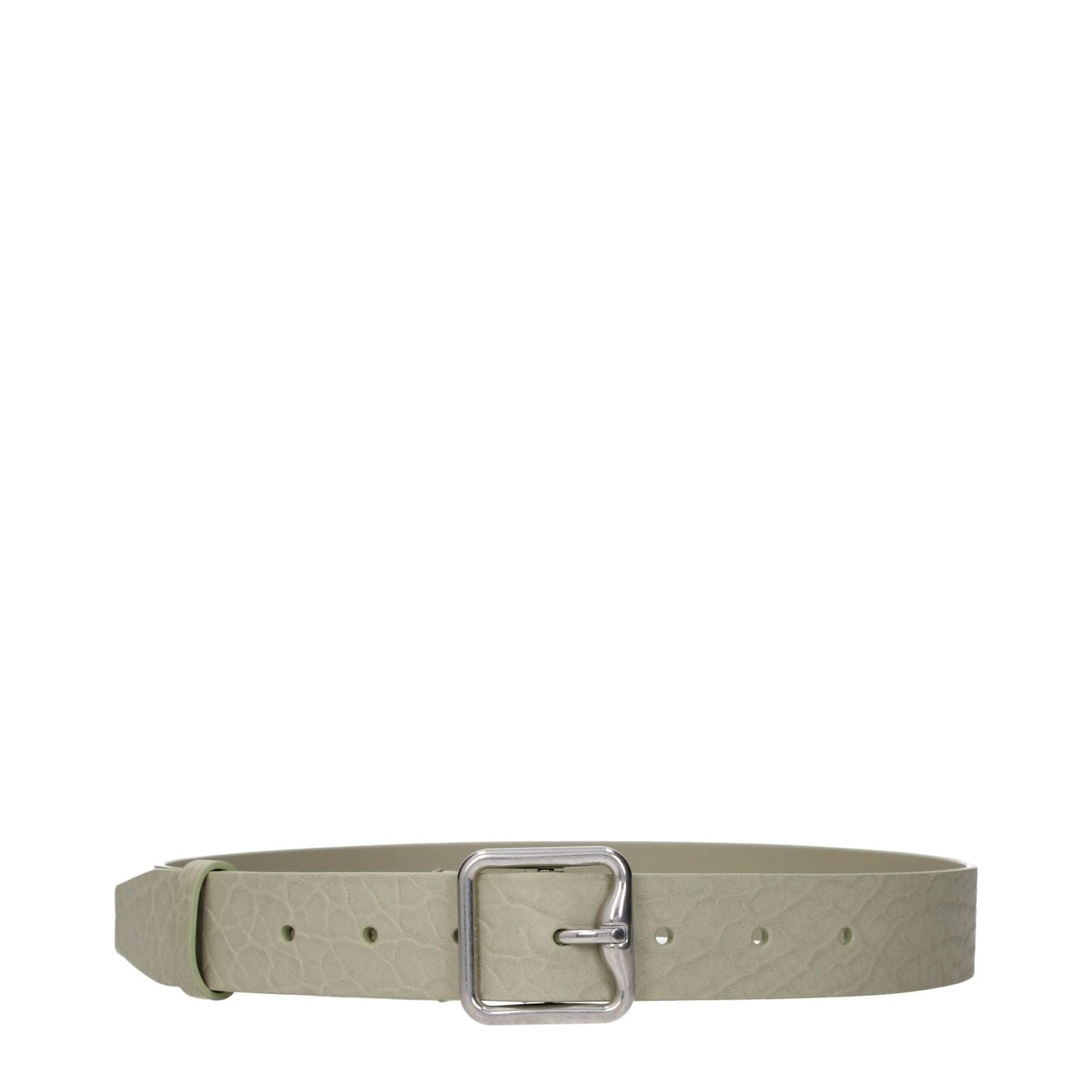 Burberry Green Leather Regular Belt