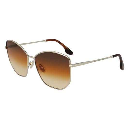 Victoria Beckham Gold Metal Sunglasses
