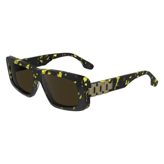 Victoria Beckham Yellow Acetate Sunglasses