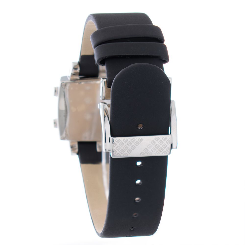 Laura Biagiotti Black Leather Digital Watch