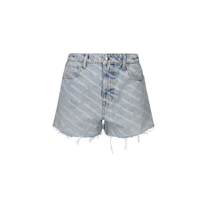 Alexander Wang Blue Cotton Bermuda Shorts