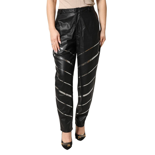 Philosophy di Lorenzo Serafini Black Embellished Tapered  Pants