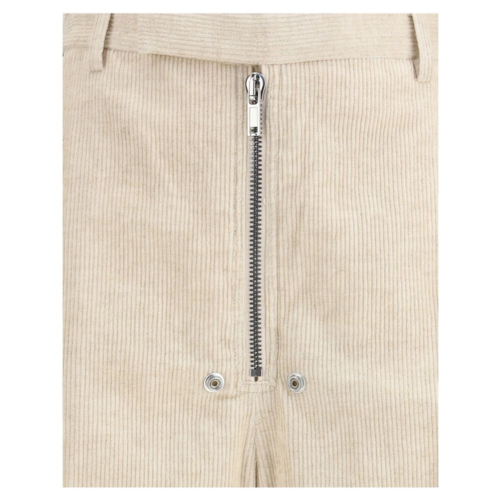Rick Owens Beige Cotton Casual Pants