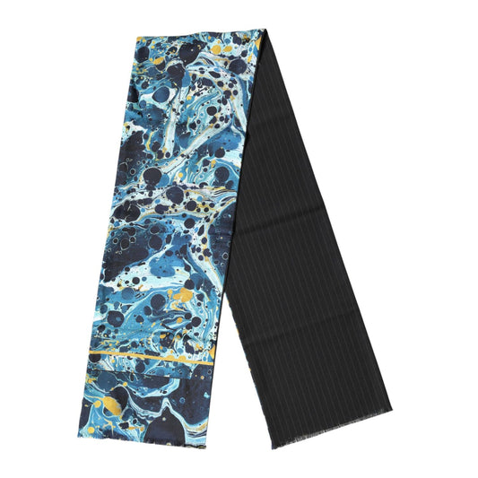Dolce & Gabbana Multicolor Marble Neck Wrap Foulard Scarf