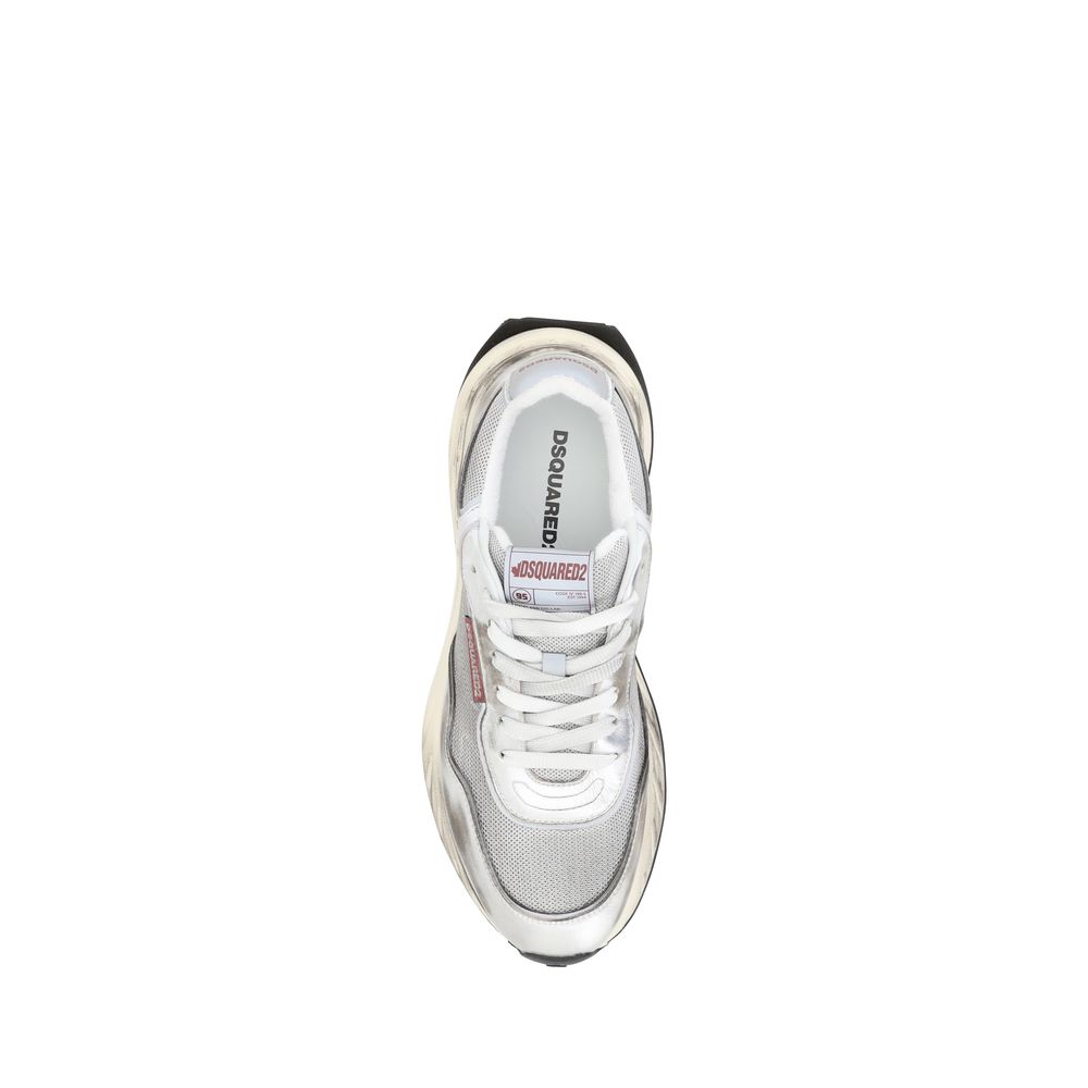 Dsquared² White Calf Leather Bos Taurus Sneakers 1728,72470364320,Athletic - Sneakers - Shoes,Clothing,Dsquared²,EU40/US7,EU41.5/US8.5,EU41/US8,EU42.5/US9.5,EU42/US9,EU43/US10,EU44/US11,EU45/US12,Men,New with tags,Shoes,Sneakers - Shoes,White