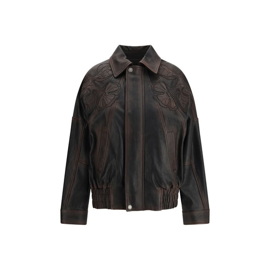 Golden Goose Brown Viscose Bomber 1728,72470364320,Bombers - Jackets & Coats - Clothing,Brown,Clothing,Golden Goose,IT40 | M,Jackets & Coats - Clothing,New with tags,Women