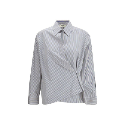 Fendi Multicolor Cotton Pattern Shirt 1728,72470364320,Clothing,Fendi,IT42 | L,Multicolor,New with tags,Pattern - Shirts - Clothing,Shirts - Clothing,Women