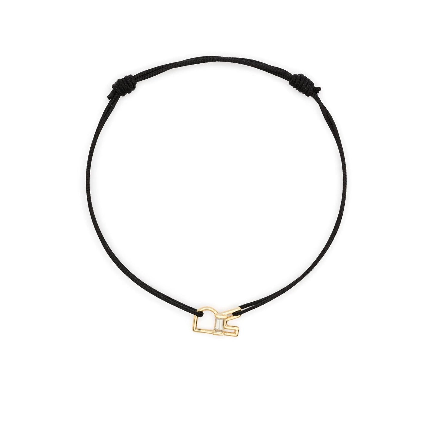 ALIITA BRACCIALI MOD. CBPUHR00KZYG09K gold and black bracelet with minimalist design.