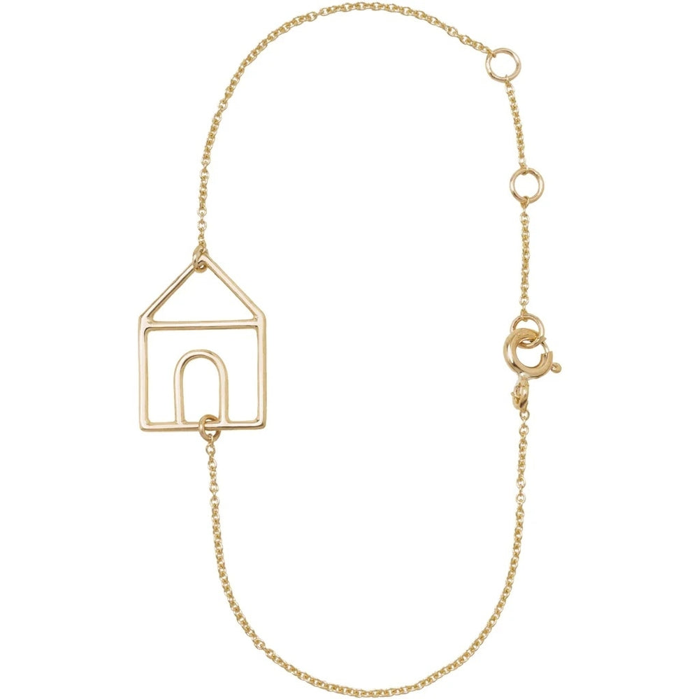 ALIITA BRACCIALI MOD. HRPU220000YG09K gold bracelet with house-shaped design