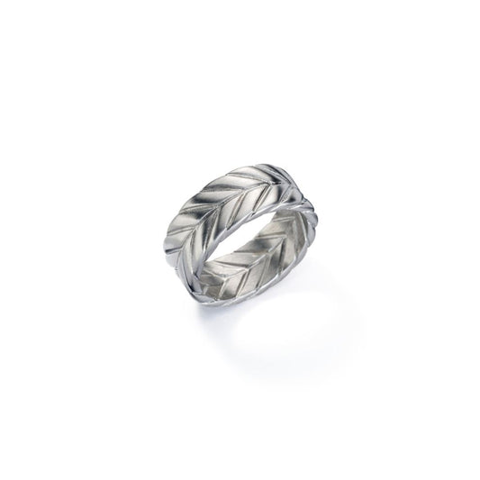 AN JEWELS JEWELRY Mod. AA.R256S-10 silver ring with braided design