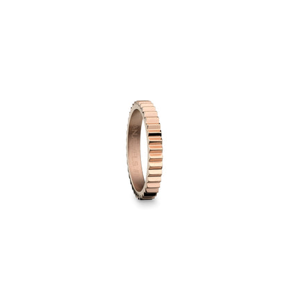 AN JEWELS JEWELRY Mod. AR.R1NS05R-8 gold ring with textured band