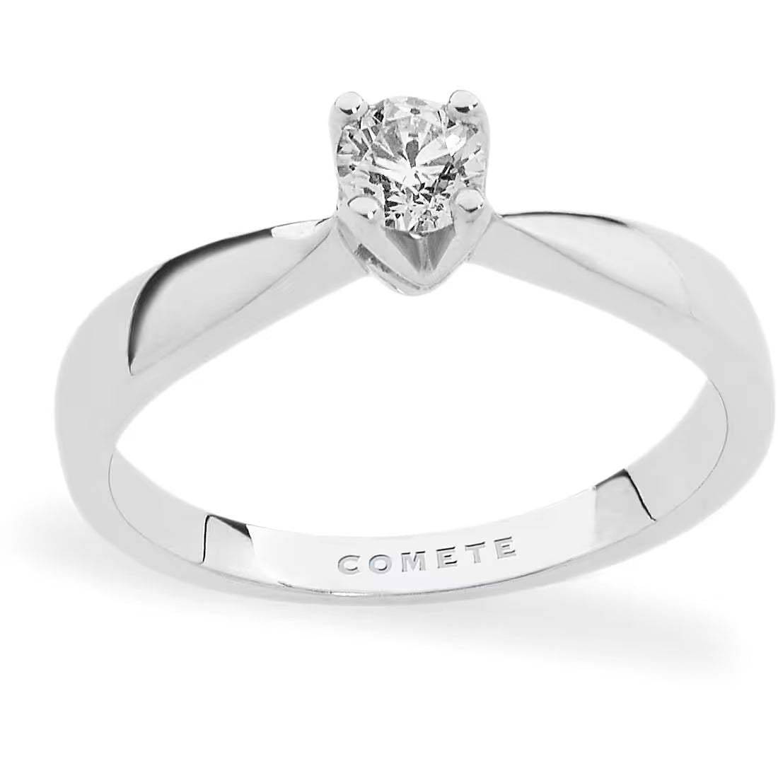 ANELLI COMETE MOD. ANB2063 elegant white gold ring with a diamond center
