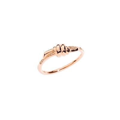 Alt Tag: ANELLI DODO MOD. DAB9003KNOT0DBR9R54 rose gold knot ring with elegant design