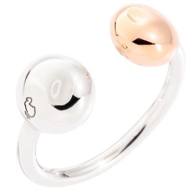 ANELLI DODO MOD. DAC0008PEPIT0009A54 modern ring with dual-tone design, featuring rose gold and silver, elegant and stylish accessory