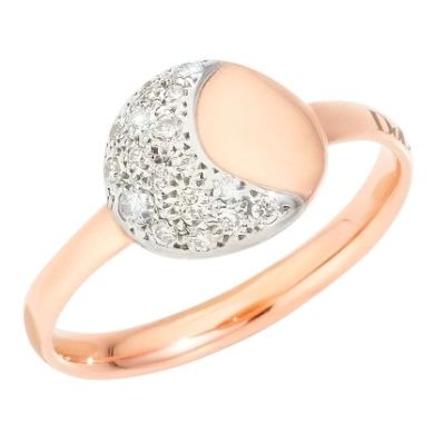 Elegant rose gold ring ANELLI DODO MOD. DAC2006MOSUNDB09R52 with diamond accents.