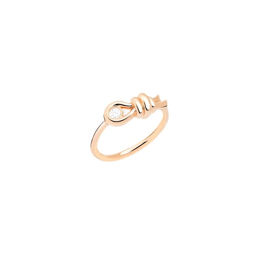 ANELLI DODO MOD. DAC3010KNOT0DB09R52 - elegant gold ring with diamond detail.