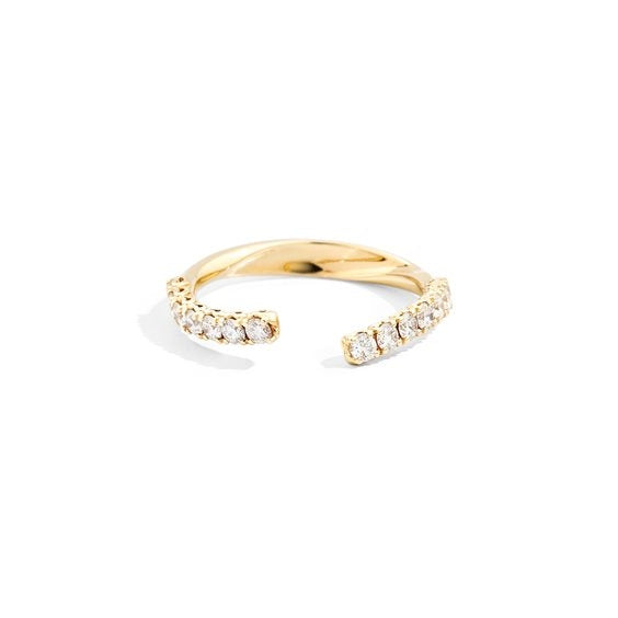 Gold diamond ring ANELLI RECARLO MOD. R01FN004_G055-13