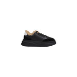 ASH Black And White Leather Sneaker for women, fall/winter collection, made from 100% leather, side view.