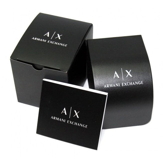 A|X ARMANI EXCHANGE Mod. BANKS wristwatch official box packaging