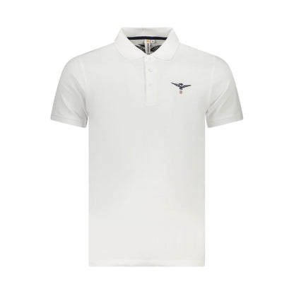 Accademia Militare Bianco Cotton Mens Polo