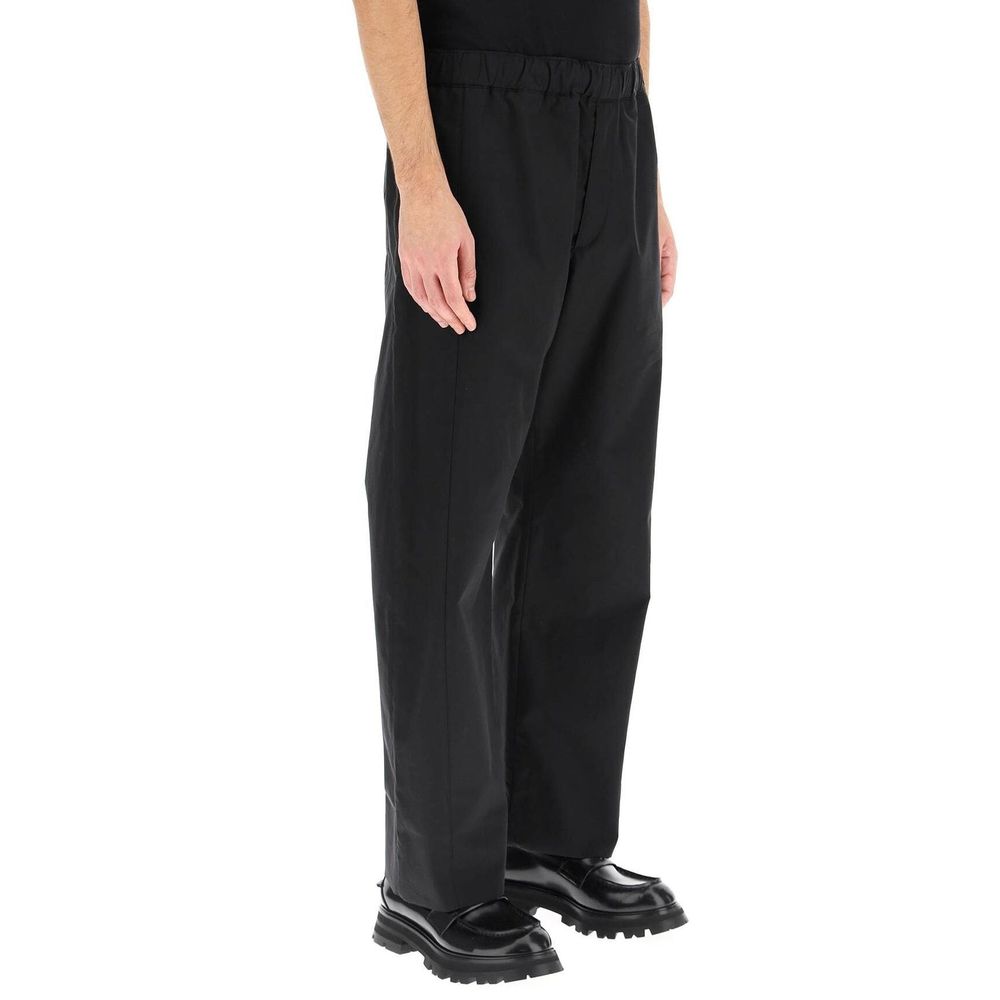 Alexander McQueen Black Cotton Casual Pants