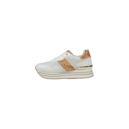 Alviero Martini Prima Classe White Polyethylene Platform Sneakers with elegant design and breathable fit for stylish comfort.