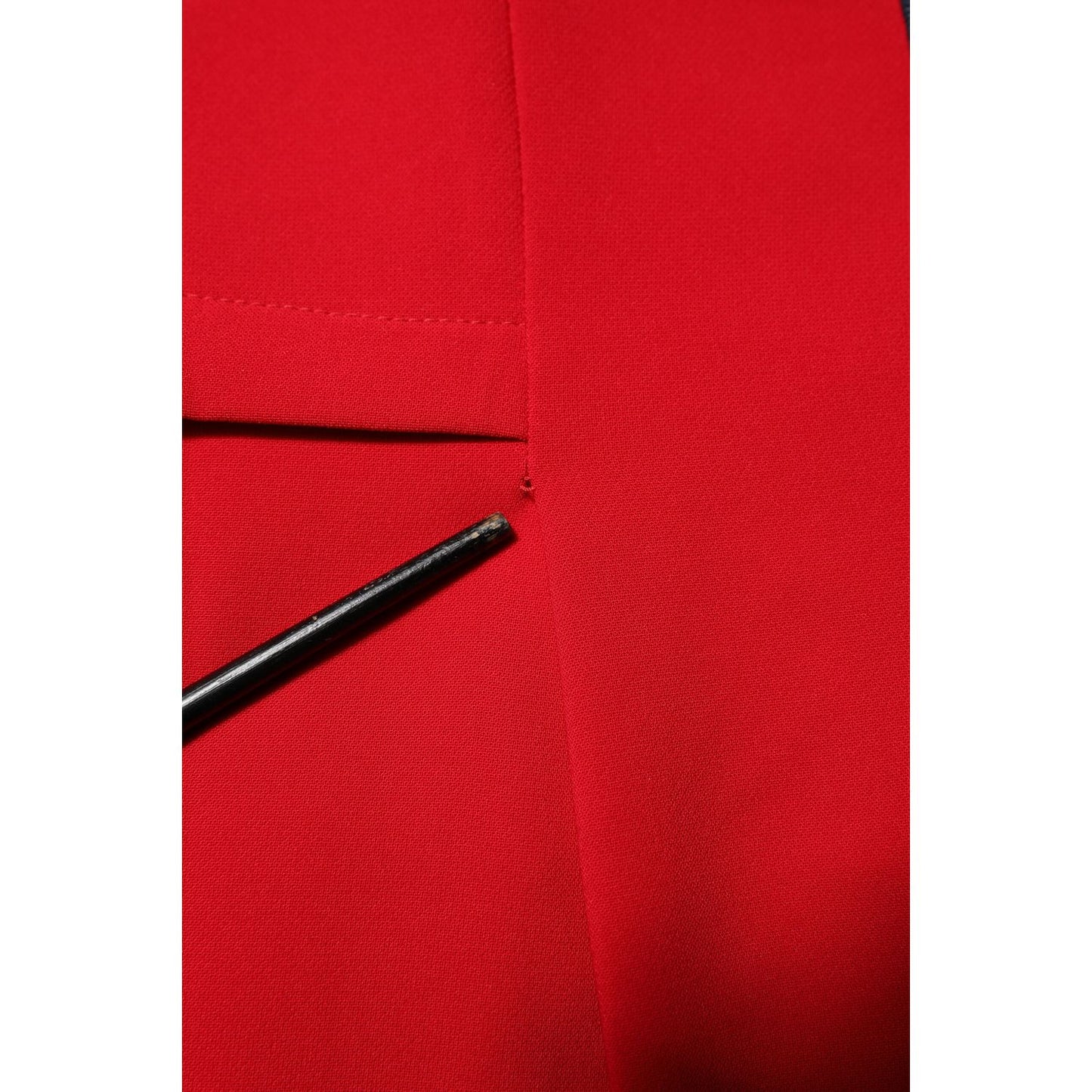 Armani Exchange Red Above Knee Long Sleeves Sheath Dress