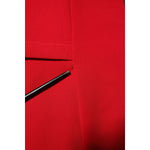 Close-up of defect on Armani Exchange Red Above Knee Long Sleeves Sheath Dress fabric