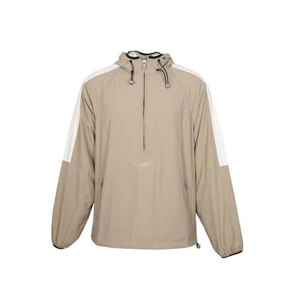 Autry Beige Nylon Shell Jacket 1728,75611013280,Autry,Beige,Clothing,Jackets & Coats - Clothing,L,Men,New with tags,Shell Jackets - Jackets & Coats - Clothing,XL