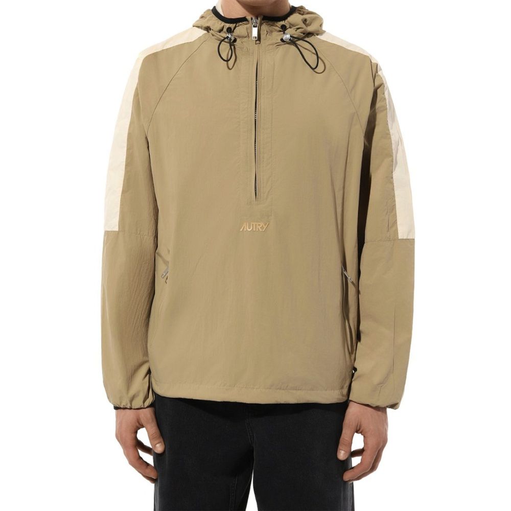 Autry Beige Nylon Shell Jacket 1728,75611013280,Autry,Beige,Clothing,Jackets & Coats - Clothing,L,Men,New with tags,Shell Jackets - Jackets & Coats - Clothing,XL