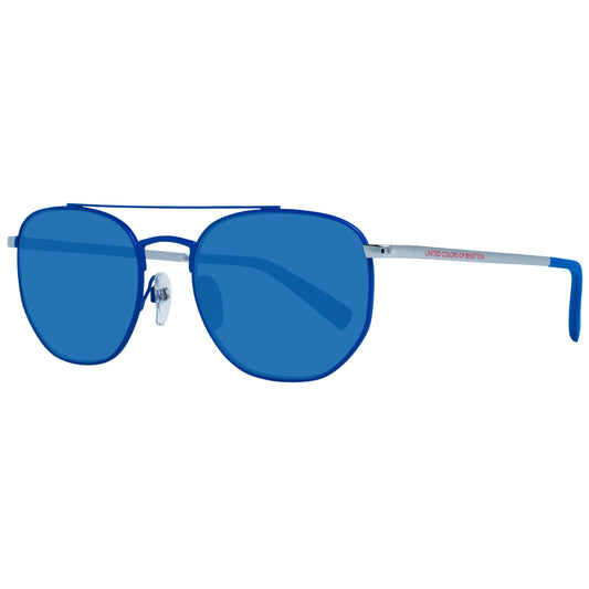 BENETTON MOD. BE7014 54686 unisex sunglasses in blue with sleek metal frame design.
