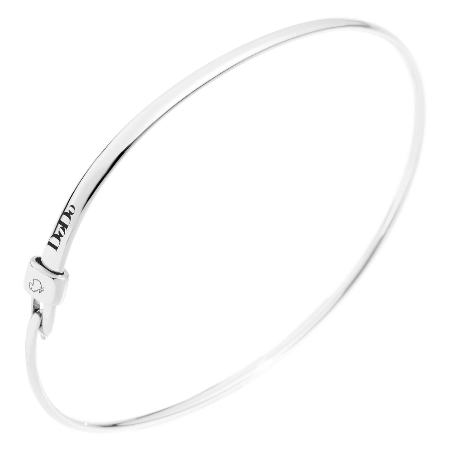 "BRACCIALI DODO MOD. DBB9003BANGL000AGM elegant silver bangle bracelet with sleek design"