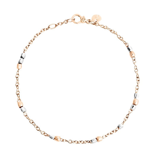 Elegant BRACCIALI DODO MOD. DBC4000GRANX0009AL bracelet with mixed metal beads and delicate chain design, perfect for stylish accessorizing.