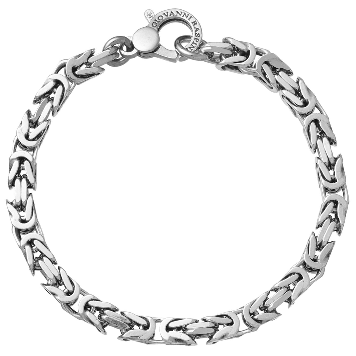 BRACCIALI RASPINI MOD. 11064L silver bracelet with detailed chain links